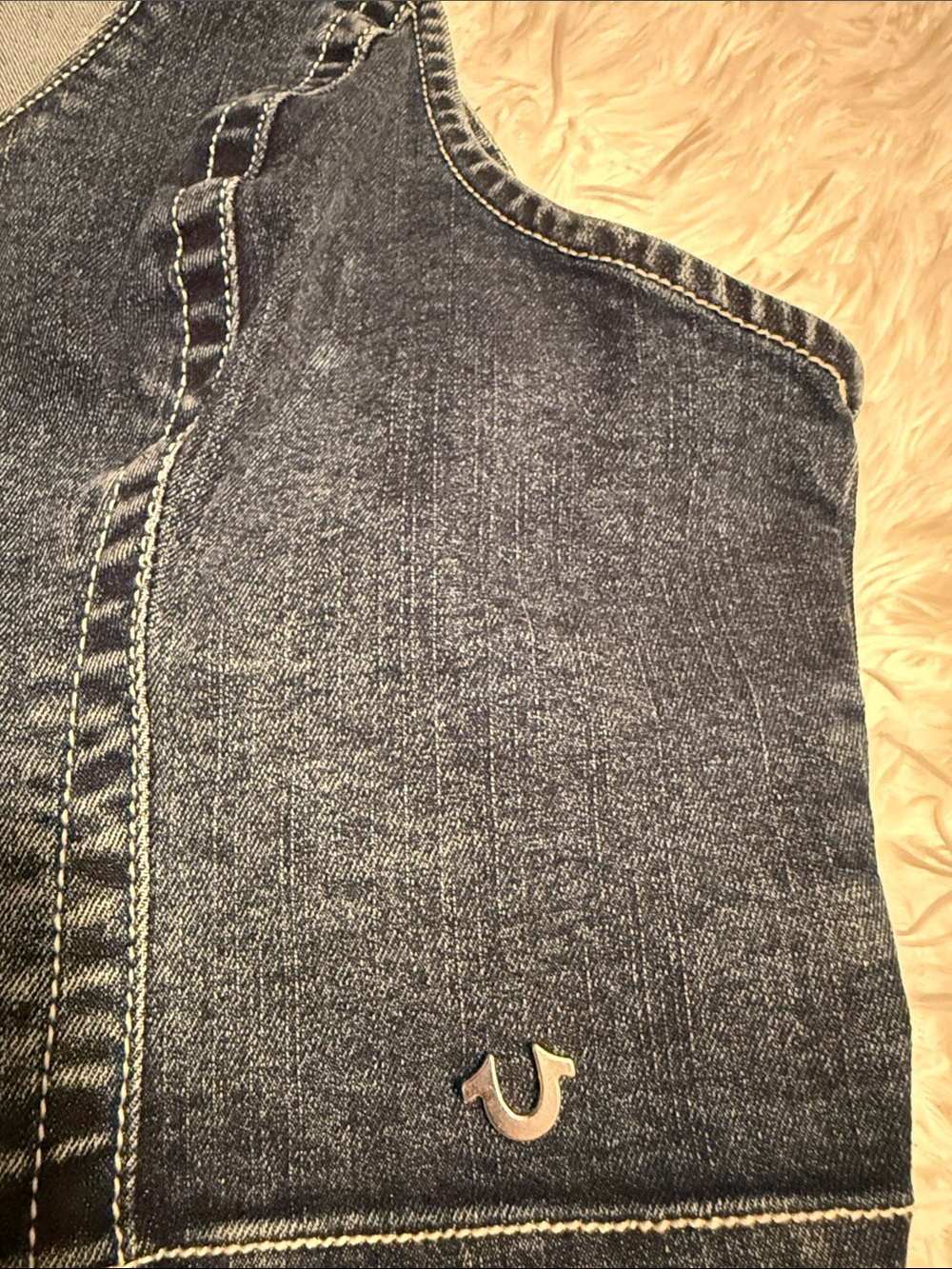 Dark Wash Denim Vest True Religion brand and Skirt Emory Park brand - Picture 9 of 9